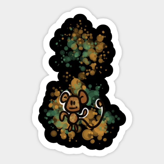 Monkey Sticker by ArryDesign